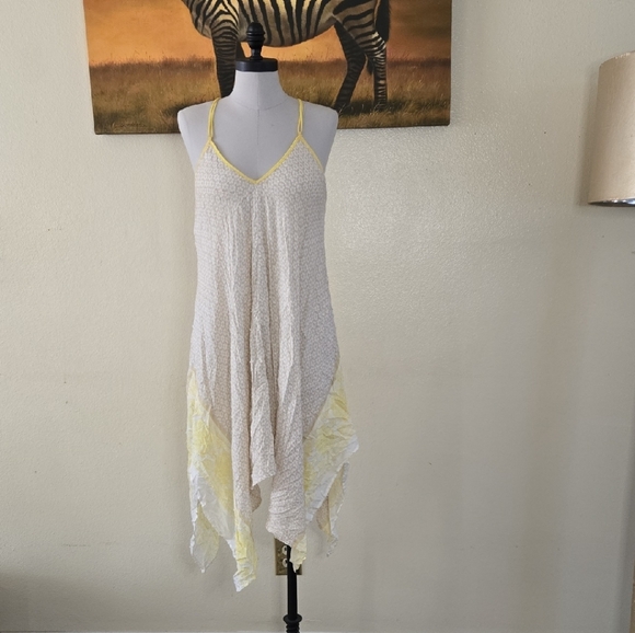 Lovestitch Cream and Yellow Midi Dress - Picture 1 of 6